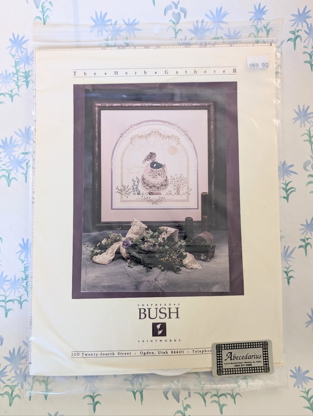Shepherd's Bush The Herb Gatherer Cross Stitch Kit NEW Beaded Embroidery DIY